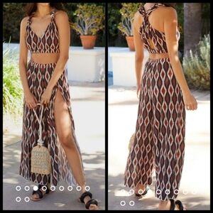 Anthropologie Multicolor Patterned Jumpsuit